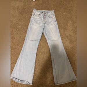 American Eagle Outfitters Light Wash Flare Jeans